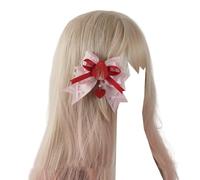 Headbands for women's hair Strawberries Hairclips for Women Sweet Pink Red Barrettes Girls Lolita Hair Accessories for Party(Pink Red)