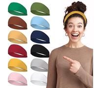 Headbands Pack-08 Elastic,Trendy Boho Headbands for Women,Exercise&Yoga(Spring)