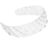 Headbands,Plastic Wide Headbands,Textured 3D Pineapple Pattern Headband,for Girls,Women (Transparent)