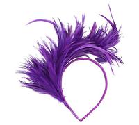 Headbands Shiny Bows Headbands for Birthday Parties Themed Events A Perfect Addition to Your Trip Headpiece Colorful Vintage Fancy Flapper Headband Headband for Women Performance (Purple, One Size)