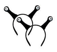 Headbands, Snail Headband 2PCS Cute Funny Snail Costume Soft Plush Slug Costume Elastic Cartoon Animal Ears Headband for Adult Children Black