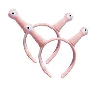 Headbands, Snail Headband 2PCS Cute Funny Snail Costume Soft Plush Slug Costume Elastic Cartoon Animal Ears Headband for Adult Children Style 2