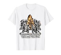 Headbanging Around The Christmas Tree Metal Christmas Value Graphic T-Shirt