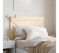 Headboard 100x104cm Natural Pine Solid Wood Untreated Rustic Bed Support Large -