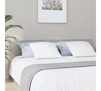 Headboard 200cm Concrete Grey Engineered Wood Slim 1.5cm Wall-Mount Panel Modern