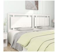 Headboard 205.5x100 cm White Solid Pine Slatted Tall 4cm Profile Classic Rustic
