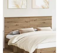 Headboard Artisan Oak 203x7x100cm Engineered Wood Wall-Mount Adjustable SlimEdge