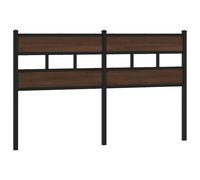 Headboard Bed Header Bed Headboard Brown Oak Steel and Engineered Wood vidaXL