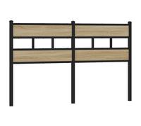 Headboard Bed Header Bed Headboard Brown Oak Steel and Engineered Wood vidaXL