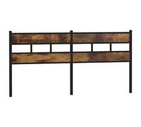 Headboard Bed Header Bed Headboard Brown Oak Steel and Engineered Wood vidaXL