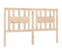 Headboard Solid Pine Wood Brown 166x4x100 cm Bed Backboard Fits 140cm
