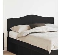 Headboard Black Oak 163x3x90cm Engineered Wood Modern Rectangular 160cm Slim Fit