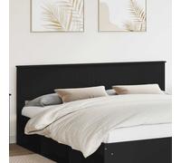 Headboard Black Oak 203x7x90cm Engineered Wood Modern Minimalist Rectangular Bed