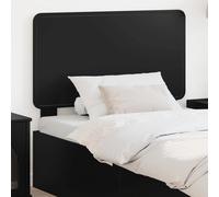 Headboard Black Oak 83x3x100cm Engineered Wood Modern Rectangular Panel Durable.