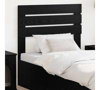 Headboard Black Oak 83x3x100cm Engineered Wood Rectangular Modern Indoor Durable