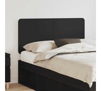Headboard Black Oak Engineered Wood 123x3x100cm Modern Rectangular Slim Panel Pr
