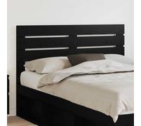 Headboard Black Oak Engineered Wood 163x3x100 cm Modern Sleek Panel FinishedBack