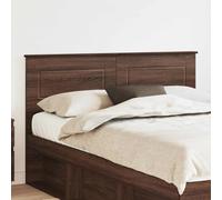 Headboard Brown Oak 163x3x90cm Engineered Wood Modern Rectangular Bedroom PlusX