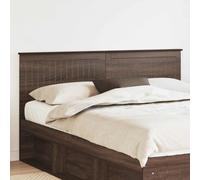 Headboard Brown Oak 163x7x90cm Engineered Wood Modern Rectangular Minimalist UK