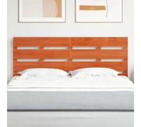 Headboard Brown Solid Pine Wood 140.5 x 3 x 80 cm Modern Minimalist Durable