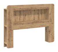 Headboard Cabinet Artisan Oak 135x18.5x100cm Engineered Wood Storage Shelf Slim