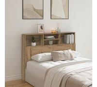 vidaXL Headboard Cabinet Artisan Oak 140x19x103.5 cm