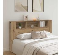 Headboard cabinet Artisan Oak. 180cm Engineered Wood wall-mounted storage shelf