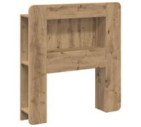 Headboard Cabinet Artisan Oak 93.5x18.5x100cm Engineered Wood Storage Organizer