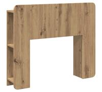 Headboard Cabinet Artisan Oak 95x18.5x80cm Engineered Wood Storage U-Shape Shelf