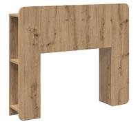 Headboard Cabinet Artisan Oak Engineered Wood 119.5x18.5x80cm Storage Wall Mount
