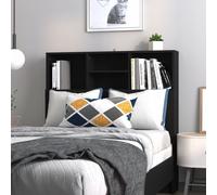 (black) vidaXL Headboard Cabinet Bedroom Bookcase Headboard Furniture Multi Colours