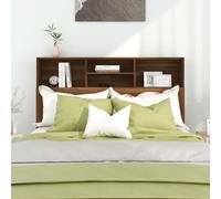 Headboard Cabinet Bedroom Bookcase Headboard Furniture Engineered Wood vidaXL