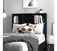 (black) vidaXL Headboard Cabinet Bedroom Bookcase Headboard Furniture Multi Colours