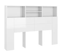 Vidaxl Headboard Cabinet Smoked Oak 140X19X103.5 Cm