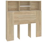 Headboard Cabinet Bedroom Bookcase Headboard Furniture Multi Colours vidaXL