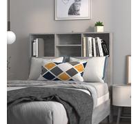 Vidaxl Headboard Cabinet Grey Sonoma 100X19X103.5 Cm Headboard Cabinets