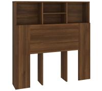 Vidaxl Headboard Cabinet Brown Oak 100X19X103.5 Cm, Brown