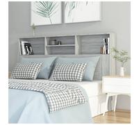 Vidaxl Headboard Cabinet Grey Sonoma 160X19X103.5 Cm Headboard Cabinets
