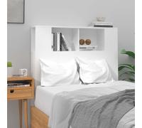 Vidaxl Headboard Cabinet High Gloss White 100X18.5X104.5 Cm