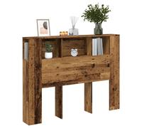 (old wood) vidaXL Headboard Cabinet Bedroom Bookcase Bed Headboard Bed Backboard Cabinet