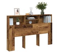 (old wood) vidaXL Headboard Cabinet Bedroom Bookcase Headboard Furniture Multi Colours