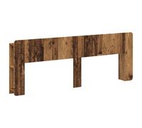 Headboard Cabinet Old Wood 193.5x18.5x80cm Engineered Wood U-Shape Storage Shelf