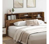 vidaXL Headboard Cabinet Old Wood 220 x 19 x 101.5 cm Engineered Wood