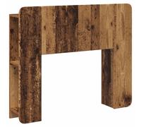 Headboard Cabinet Old Wood 95x18.5x80cm Engineered Wood Storage U-Shape Shelves