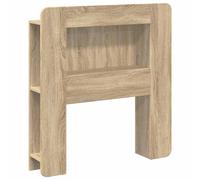 Headboard Cabinet Sonoma Oak 93.5x18.5x100cm Engineered Wood Storage Shelf Unit