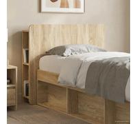 Headboard Cabinet Sonoma Oak 95x18.5x80cm Engineered Wood U-Shape Storage Shelf