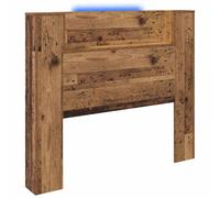 Headboard Cabinet with LED Bed Header Bed Headboard Storage Cabinet vidaXL