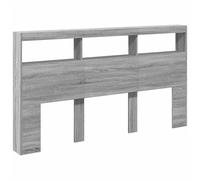 Headboard Cabinet with LED Bed Header Bed Headboard Storage Cabinet vidaXL