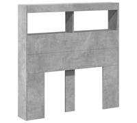 Headboard Cabinet with LED Bed Header Bed Headboard Storage Cabinet vidaXL