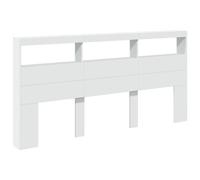 Headboard Cabinet with LED Bed Header Bed Headboard Storage Cabinet vidaXL